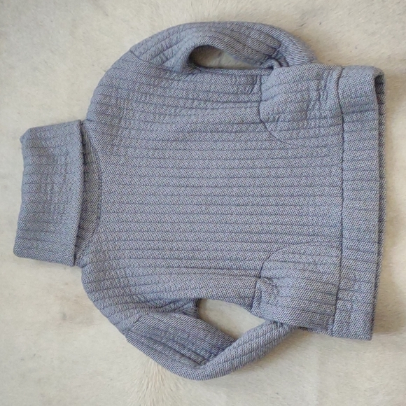 Cable-quilt Gray Marl Turtleneck - Picture 2 of 5